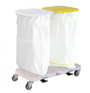 2-Bag cart with 2 covers and 2 pedals